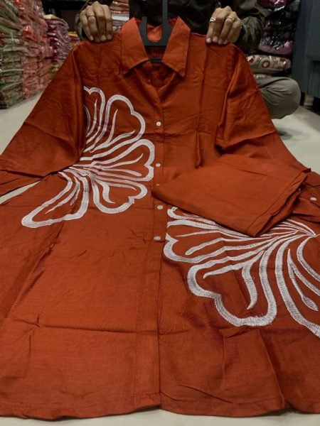 Summer Special Rayon Co Ord Set with Embroidery Work CO ORD Sets