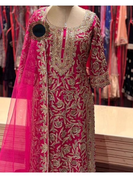 Super Hit Design Beautiful Heavy Stone Work Top Bottom With Dupatta  Ready To Wear Collection