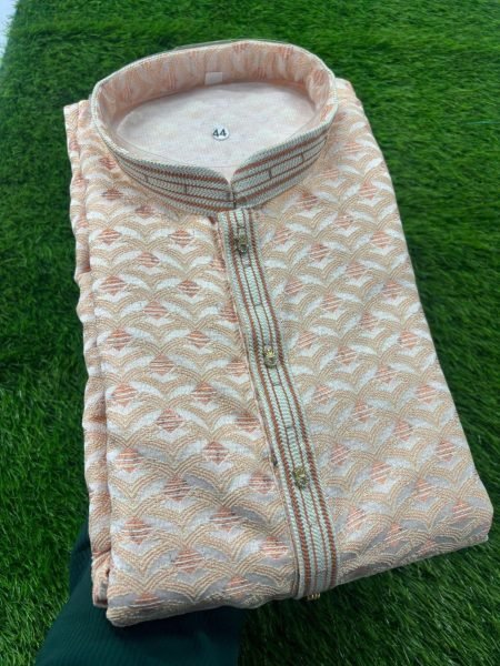 Super Trending Designer Kurta Pajama Set for Men 2pc Ready to Wear Ethnic Outfit Bulk Stock Available at Wholesale Prices Kurta Pajama Wholesale