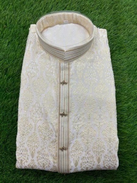 Super Trending Designer Kurta Pajama Set for Men 2pc Ready to Wear Ethnic Outfit Bulk Stock Available at Wholesale Prices Kurta Pajama Wholesale