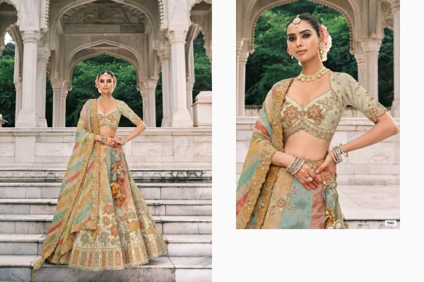 Supreme Multi Heavy Embroidered Mirror Sequins & Stone Work Lehenga Choli Bridal Lehenga Choli