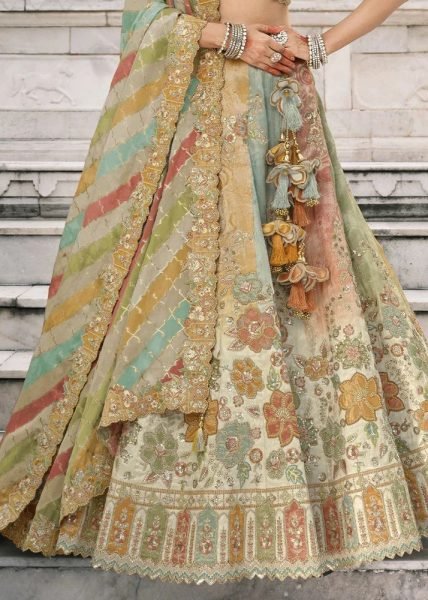 Supreme Multi Heavy Embroidered Mirror Sequins & Stone Work Lehenga Choli Bridal Lehenga Choli