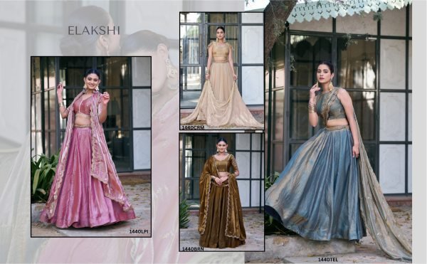 Tailored Coffee Premium Fendi Lehenga with Sequins Embroidery at Manufacturer Rate Designer Lehenga Choli