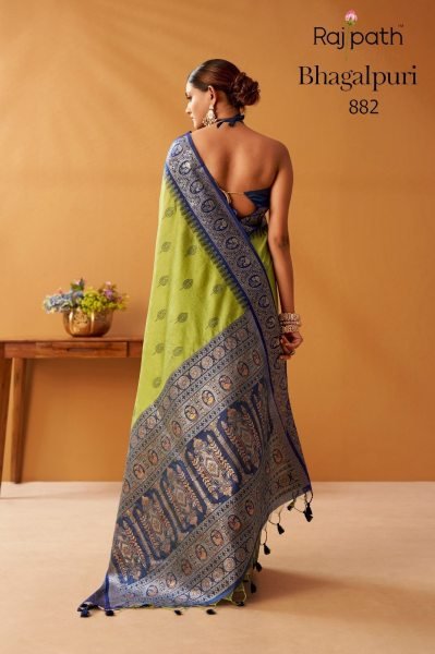 Tailored Parrot Green Modal Fancy Cotton Saree with Pochampally Pallu for Festive Wear Printed Cotton Sarees Wholesale