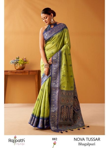 Tailored Parrot Green Modal Fancy Cotton Saree with Pochampally Pallu for Festive Wear Printed Cotton Sarees Wholesale