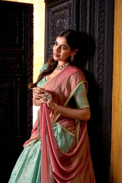 Tailored Sky Blue Premium Dupion Silk Stitched Lehenga with Zari Work at Wholesale Rate Designer Lehenga Choli