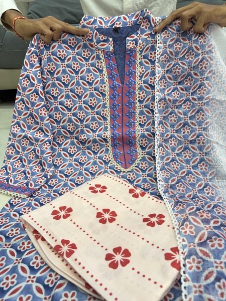 Tejasvi Prakash wear Stylish Printed Kurti Pant Set for Summer Collection Printed Kurtis