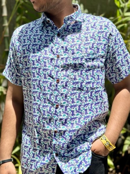 The Summer Edit Men Regular Fit Printed Spread Collar Casual Shirt Mens Shirt