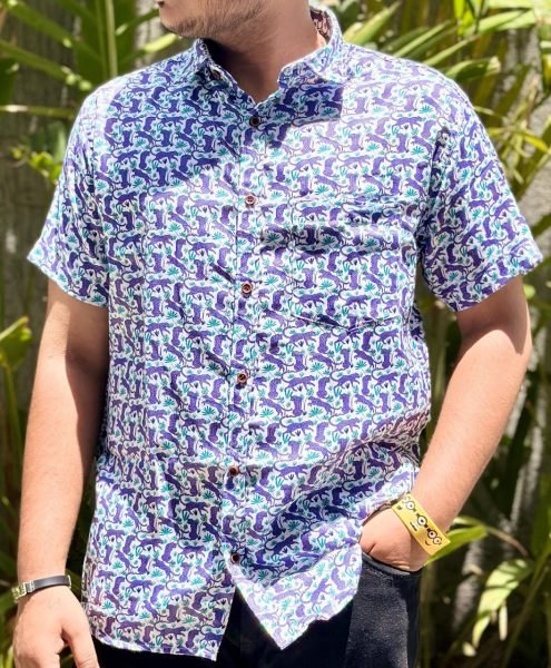 The Summer Edit Men Regular Fit Printed Spread Collar Casual Shirt Mens Shirt