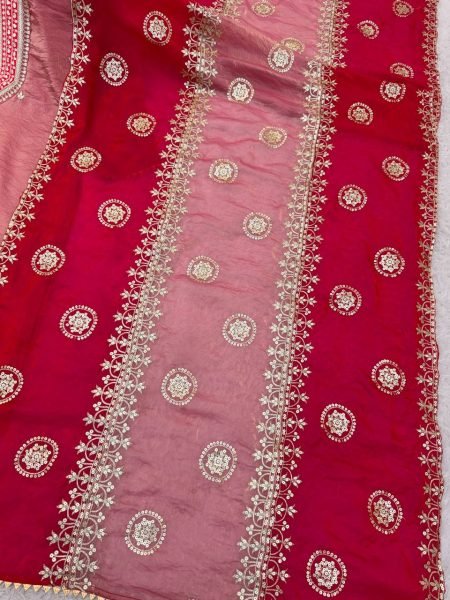 Timeless Baby Pink Fendy Silk Beautifully Designed Suit Set With Embroidered Dupatta Ready To Wear Collection