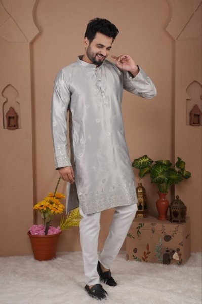 Timeless Grey Wholesale Men Kurta Set for Resellers at Manufacturer Rate Kurta Pajama Wholesale