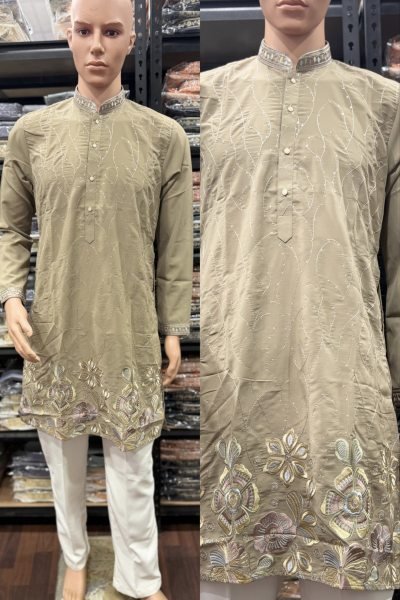 Timeless Pista Designer Lachko Kurta Pyjama for Men with Sequin Work Kurta Pajama Wholesale