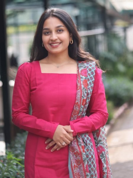Timeless Rani Pink Designer Cotton Kurti Pant Suit with Chanderi Silk Printed Dupatta Cotton Kurtis Wholesale