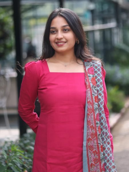 Timeless Rani Pink Designer Cotton Kurti Pant Suit with Chanderi Silk Printed Dupatta Cotton Kurtis Wholesale
