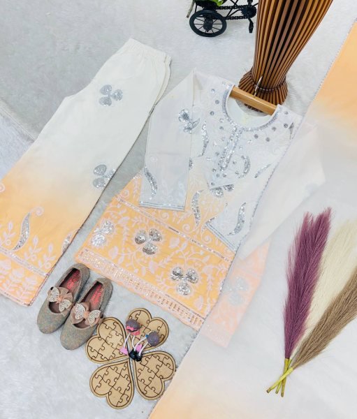 Timeless Yellow Fancy Palazzo Set with Embroidery Work for Ramzan Nights Girls Wear