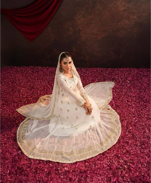 Top Trending Readymade Georgette Gown with Pant Heavy Embroidery & Flawless Fit Ready To Wear Collection