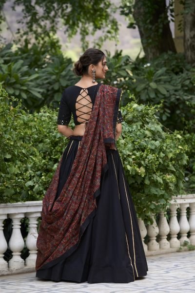 Tradition Navratri Look Pure Cotton Lehenga Choli Navratri Lehnega Choli
