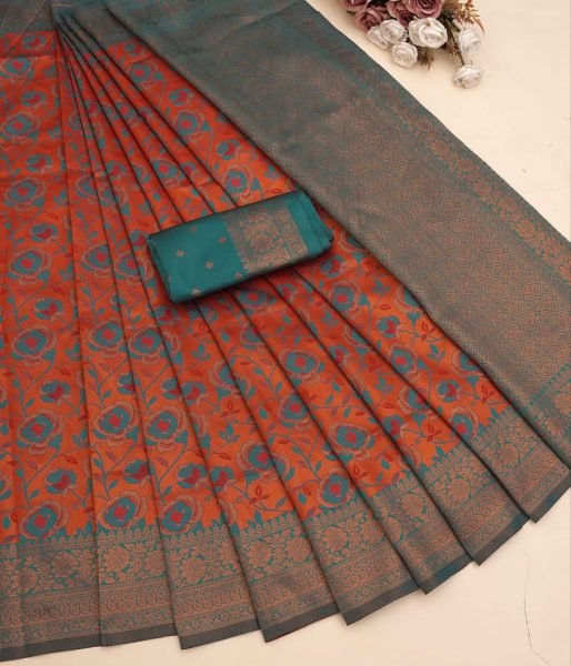 Traditional Banarasi Silk Saree for Wedding  & Party Wear Popular Choice for Bridal   Festive Occasions Best Offer Banarasi Saree Wholesale