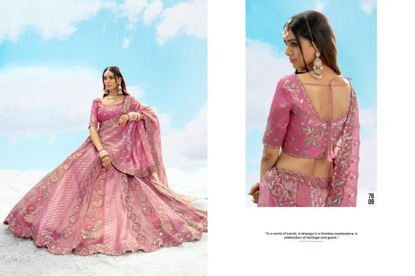 Traditional Bridal Lehenga with Embroidered Silk Blouse Best Price Wholesale Bridal Lehenga Choli