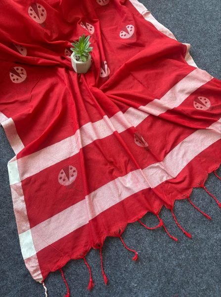 Traditional Khadi Cotton Saree With Blouse Piece Party Wedding Wear For Women Cotton Sarees Wholesale
