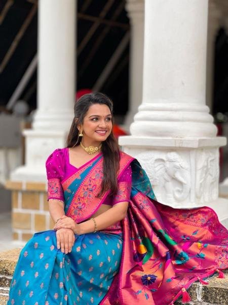 Traditional Paithani Saree with Rich Zari   Peacock Pallu For Woman At Best Rates Sarees 