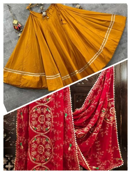 Traditional Rayon Chaniya Choli for Garba Ready to Wear with Elegant Dupatta Navratri Lehnega Choli