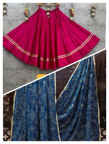 Traditional Rayon Chaniya Choli for Garba Ready to Wear with Elegant Dupatta Navratri Lehnega Choli