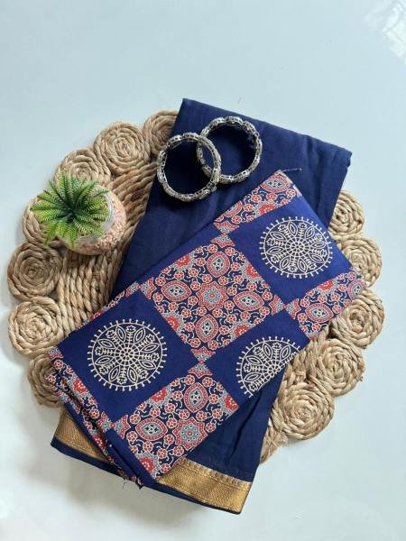 Traditional Soft Mul Cotton Saree with Tassels and Contrast Blouse at Manufacturer Rates Cotton Sarees Wholesale