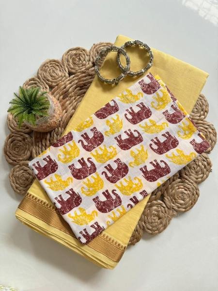 Traditional Soft Mul Cotton Saree with Tassels and Contrast Blouse at Manufacturer Rates Cotton Sarees Wholesale