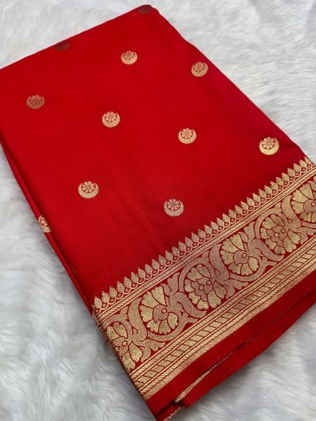 Traditional Soft Silk Zari Saree with Contrasting Border   Designer Blouse Graceful Wedding Look Banarasi Saree Wholesale