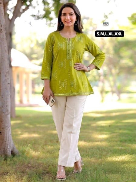 Traditional Wholesale Jaipuri Cotton Printed Ethnic Top for Daily Wear Tunics kurti
