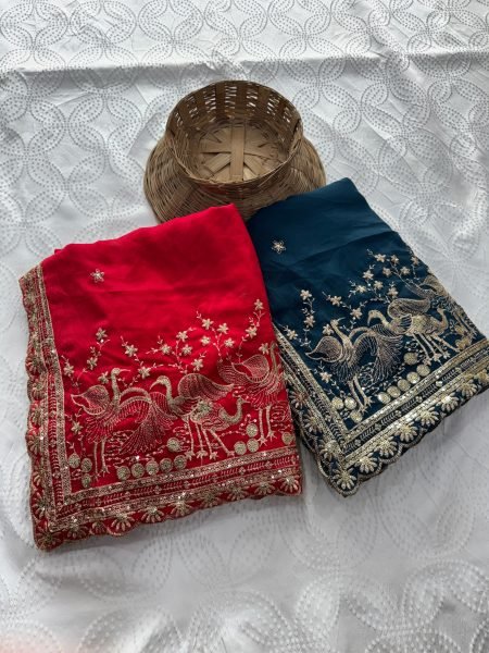 Transformative Blue Rangoli Silk Saree with Heavy Embroidered Mono Banglori Blouse Silk Sarees Wholesale