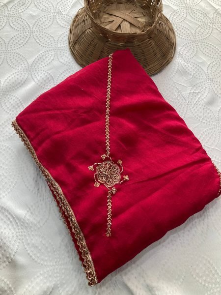 Transformative Rani Pink Party Wear Crush Rangoli Silk Saree with Embroidered C-Pallu Silk Sarees Wholesale