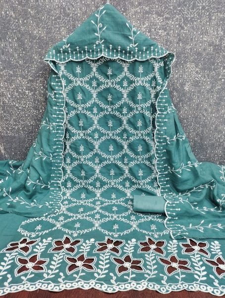 Transformative Teal Blue PV Vichitra Silk Multi Work Suit with Santoon Bottom and Dupatta Color Set Matching Dress Material Wholesale