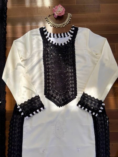 Transformative White Crepe Top Pant Set with Sequence Work for Festive Wear Ready To Wear Collection