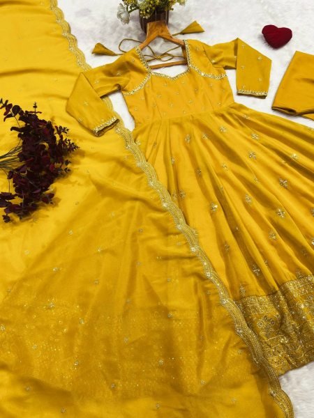 Transformative Yellow Cosmo Embroidered Top Pant Dupatta Set for Women  Ready To Wear Collection