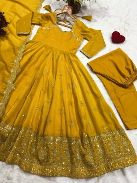 Transformative Yellow Cosmo Embroidered Top Pant Dupatta Set for Women  Ready To Wear Collection