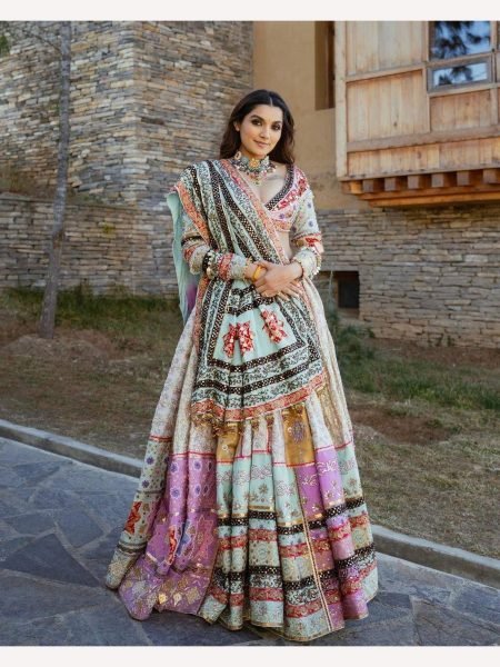 Trending Design Muslin Cotton Mirror Work Lehenga Choli Navratri Lehnega Choli