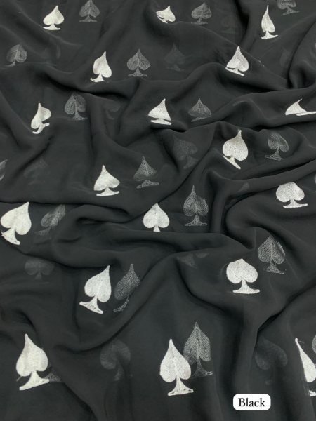 Trending Heart Shape Saree in Elegant Georgette with Gmathi Work Georgette Sarees Wholesale