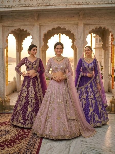 Trending Pink Semi Stitched Lehenga with Coding Work For Bridal Functions Designer Lehenga Choli