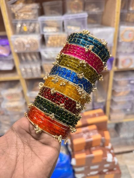 Trending Raindrop Bangles 8 Colour Collection Box at Wholesale Rate Fashion Accessories Wholesale