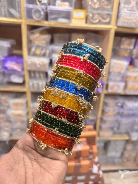 Trending Raindrop Bangles 8 Colour Collection Box at Wholesale Rate Fashion Accessories Wholesale