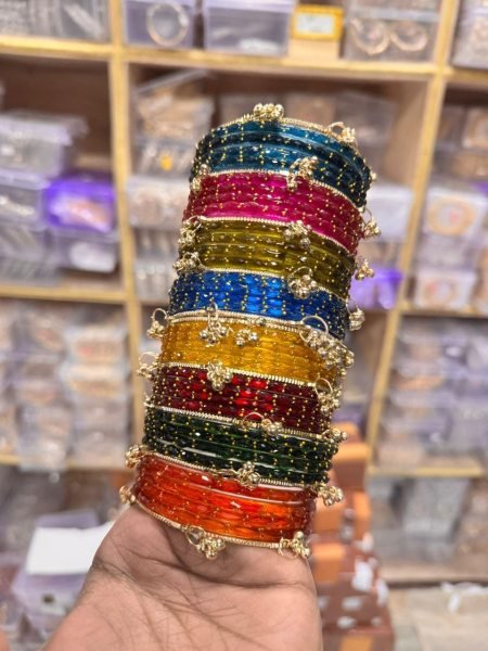 Trending Raindrop Bangles 8 Colour Collection Box at Wholesale Rate Fashion Accessories Wholesale