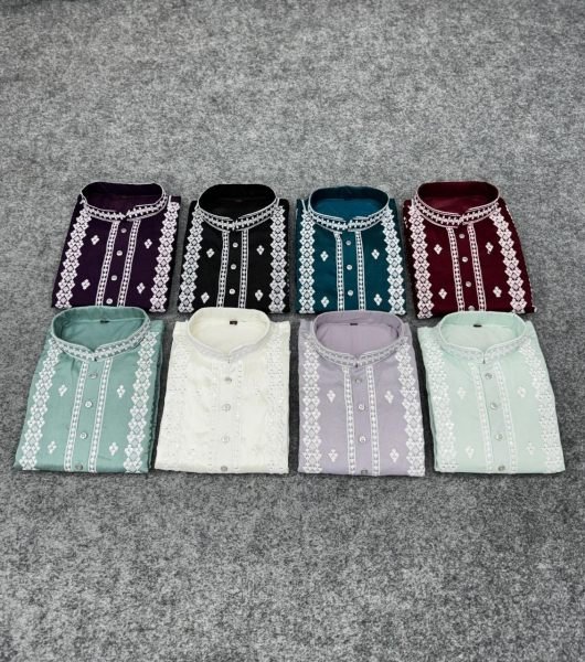 Trending Teal Green Men Kurta Set for Wedding and Party Wear Kurta Pajama Wholesale