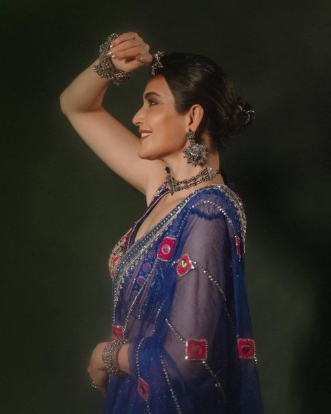 Trendy Blue Muslin Cotton Navratri Lehenga Choli with Real Mirror Work For Navrati Navratri Lehnega Choli
