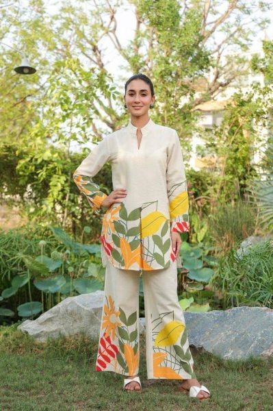 Trendy Cotton Silk Co ord Set with Digital Floral Print Best for Summer Wear CO ORD Sets