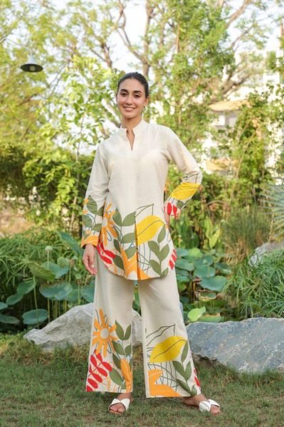 Trendy Cotton Silk Co ord Set with Digital Floral Print Best for Summer Wear CO ORD Sets