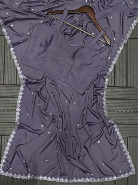 Trendy Designer Saree with Koti Jacket for Wedding Functions Ready To Wear Saree 