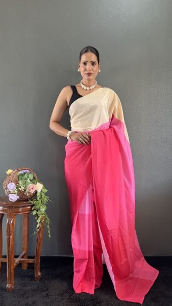 Trendy Digital Print Sarees in Natural Silk 6 Sweet Colors Silk Sarees Wholesale