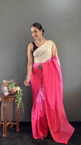 Trendy Digital Print Sarees in Natural Silk 6 Sweet Colors Silk Sarees Wholesale